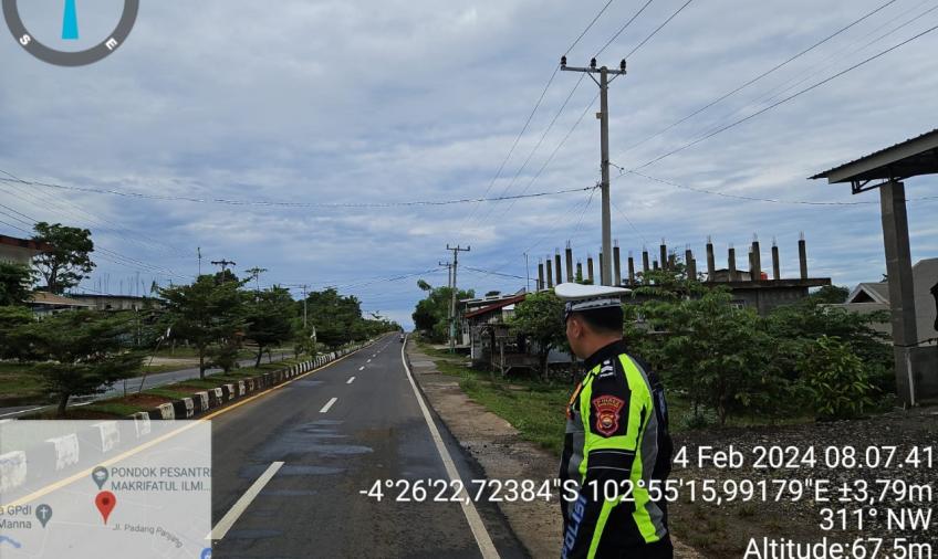 Satgas Preventif OMB Polres Bengkulu Selatan, Patroli ke Kantor Penyelenggara Pemilu 2024 