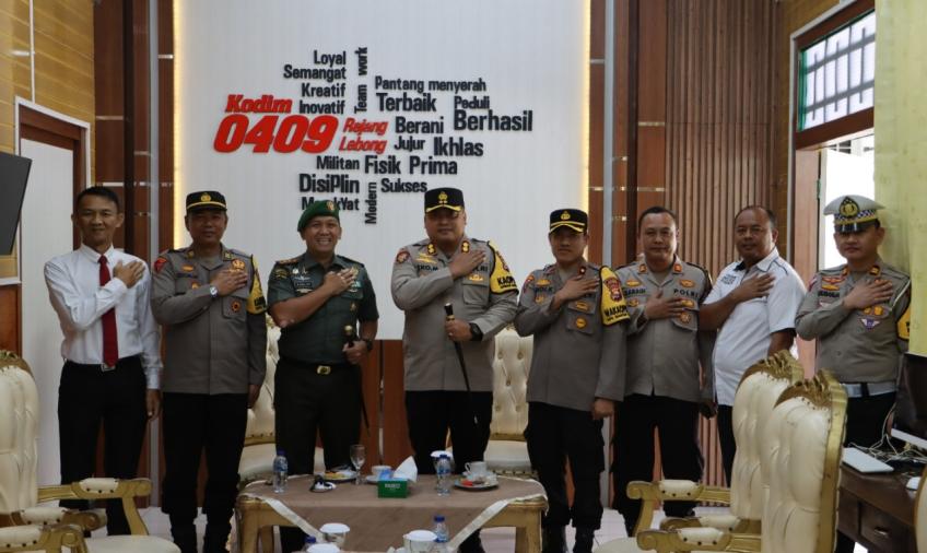 Jaga Sinergitas, Kapolres Kepahiang Silaturahmi ke Dandim 0409 R/L