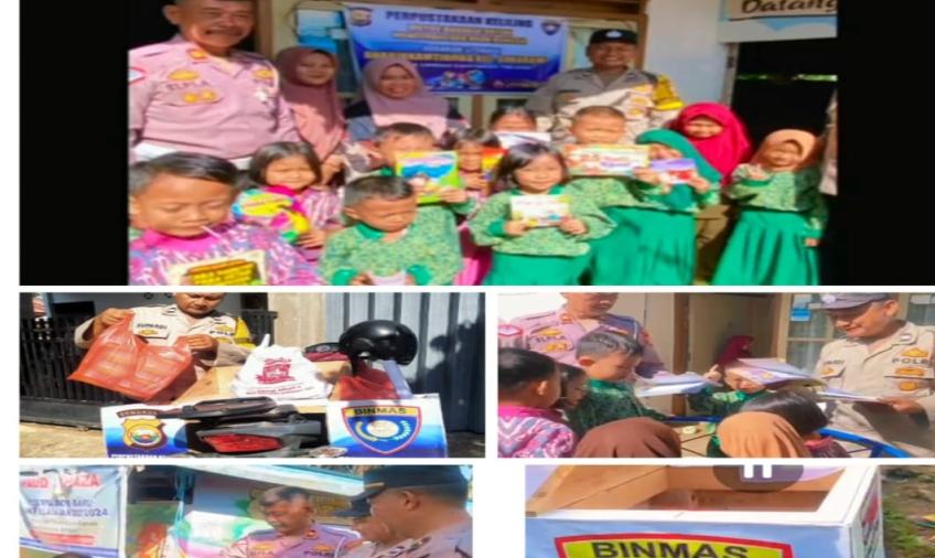 Tingkatkan Minat Baca Anak, Personel Polsek Selebar Gelar Perpustakaan Keliling