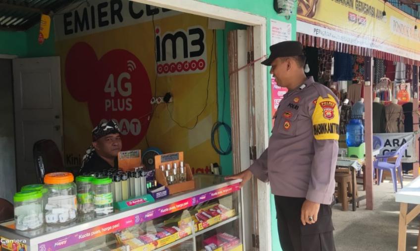 Bhabinkamtibmas Polsek Kota Manna Sampaikan Imbauan Melalui Sambang Dialogis kepada Warga Kecamatan Kota Manna  
