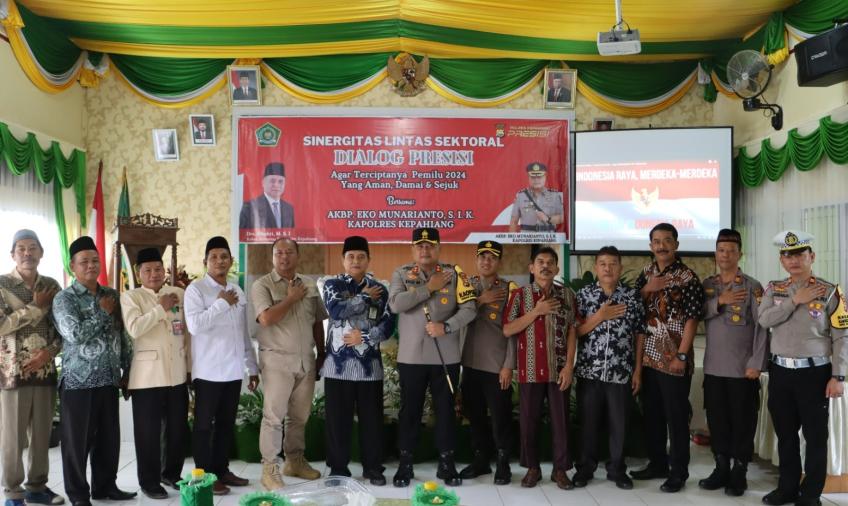Pererat Silahturahmi, Kapolres Kepahiang Kunjungi Kantor Kemenag Kepahiang dan Pondok Pesantren Darusallam 