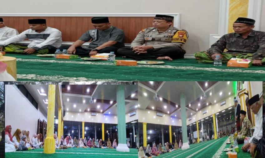 Hadir Ditengah Masyarakat, Bhabinkamtibmas Polsek Kampung Melayu Ikuti Kegiatan Peringatan Isra Mikraj 