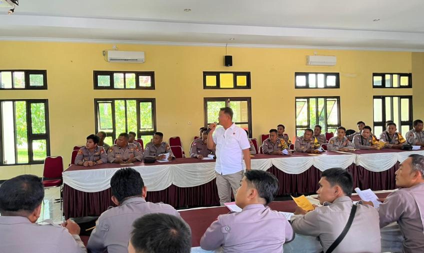 Hindari Penyalahgunaan Narkoba, Polres Seluma Gelar Sosialisasi Penyalahgunaan Narkoba kepada Personel