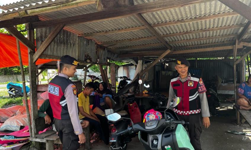 Cegah Gangguan Kamtibmas Unit Patroli Sat Samapta Polres BS Lakukan Sambang Dialogis
