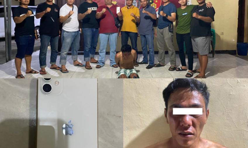 Pembegal Hp Iphone Karyawan Indomaret Ditangkap Polsek Gading Cempaka