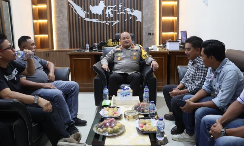 Kapolres Kepahiang Terima Kunjungan Silahturahmi SMSI Kabupaten Kepahiang