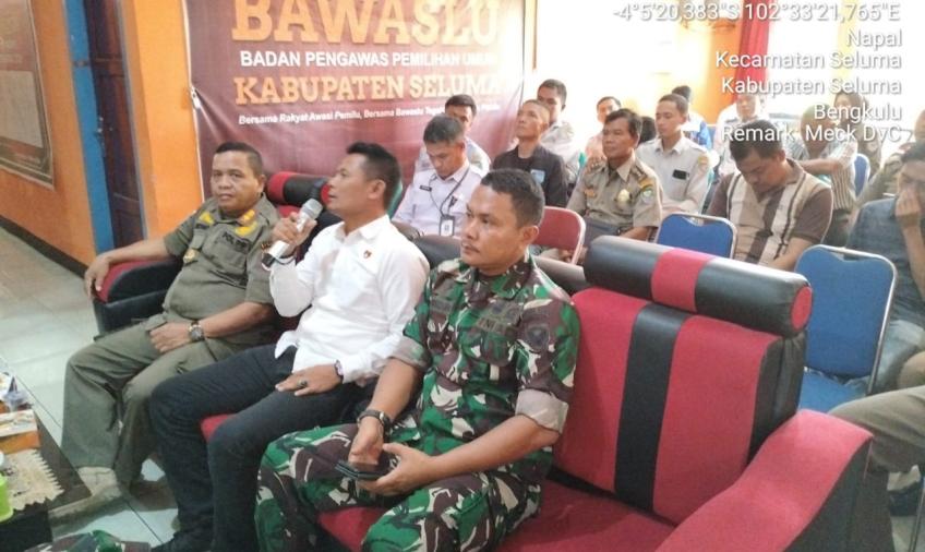 Kasat Reskrim Polres Seluma Hadiri Rapat hasil  Penertiban dan Pembersihan APK Pemilu 2024