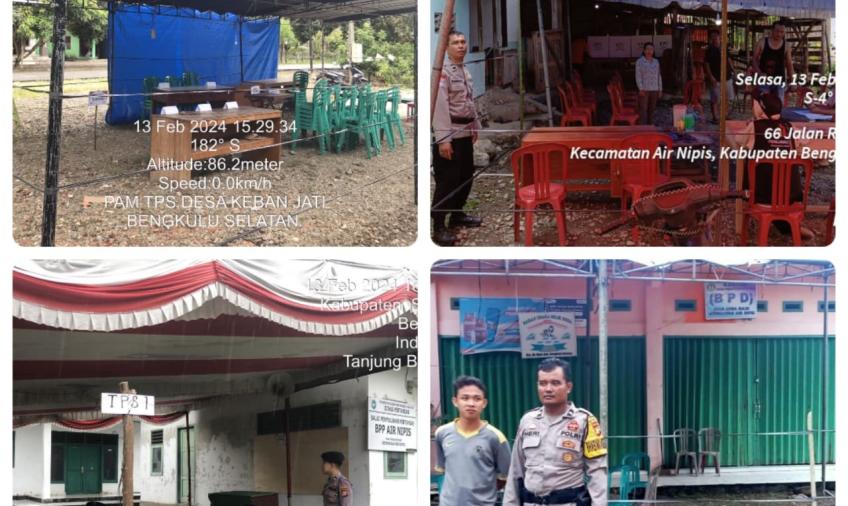 Distribusi Logistik Pemilu Tahun 2024 ke TPS di Kecamatan Seginim dan Air Nipis Kabupaten Bengkulu Selatan Dikawal Ketat oleh Polisi 