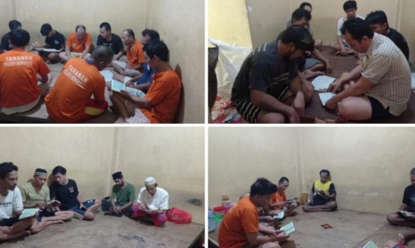 Rutinkan Kegiatan Binrohtal, Upaya Polresta Bengkulu Ubah Prilaku Tahanan Jadi Lebih Baik