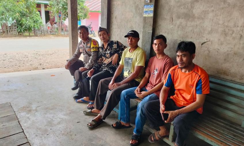 Bhabinkamtibmas Imbau Warga Untuk Wujudkan Situasi Kamtibmas yang Kondusif, Usai Pencoblosan Pemilu 2024 