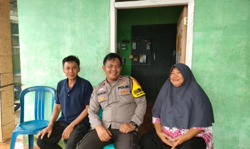 Wujudkan Kamtibmas yang Kondusif, Kanit Binmas   Polsek Pino Raya Sambang Dialogis Warga Binaannya 