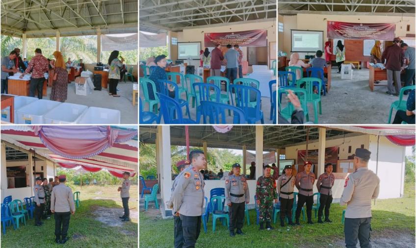 Pleno Tingkat PPK Kedurang Ilir, Dikawal Ketat oleh Polisi   