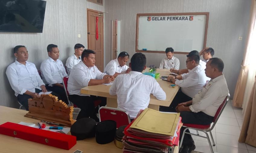 Polres Seluma Gelar Analisa dan Evaluasi Kinerja Sat Reskrim Bulan Februari 2024