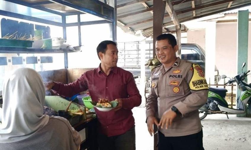 Sampaikan Imbauan, Bhabinkamtibmas Polsek Kota Manna Sambangi Warga Kelurahan Kota Medan