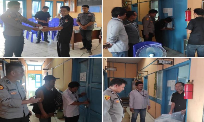 Personel Polsek Selebar Lakukan Pengamanan Pelaksanaan Pleno Rekapitulasi PPK 