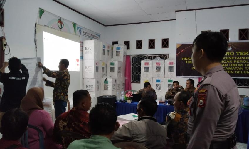 Sat Samapta Seluma Patroli Pantau Sitkamtibmas Rapat Pleno Penghitungan Surat Suara 