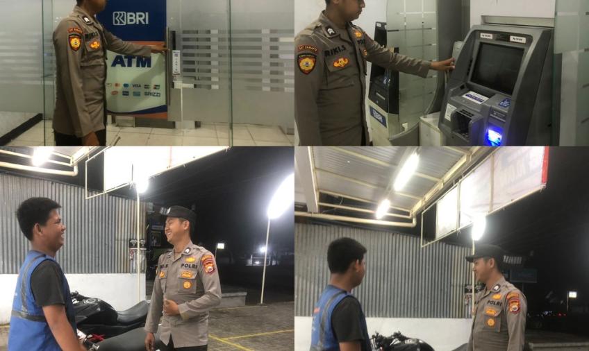 Sambangi Obvit ATM, Personel Polresta Bengkulu Lakukan Patroli 