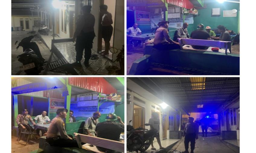 Patroli Dini Hari, Personel Sat Samapta Sambangi Pos Ronda dan Kost-Kostan 