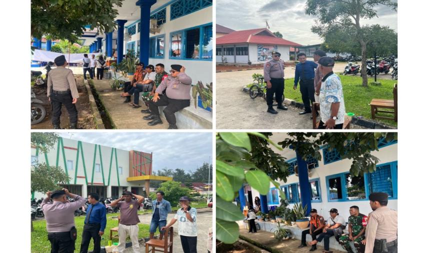 Pantau Pleno PPK Kecamatan Selebar, Personel Sat Samapta Berikan Pengamanan 