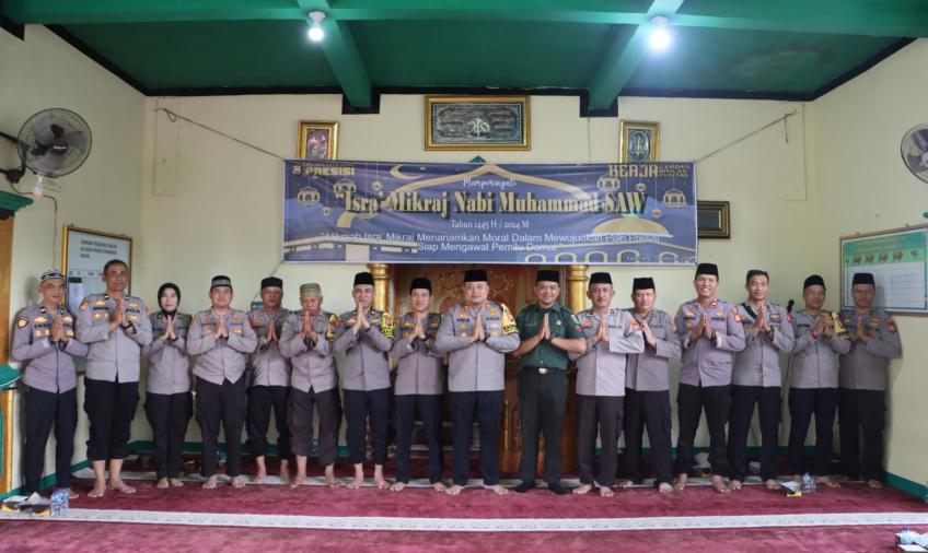 Polres Kepahiang Peringati Isra Mi’raj Nabi Muhammad SAW 1445 H/ 2024 M
