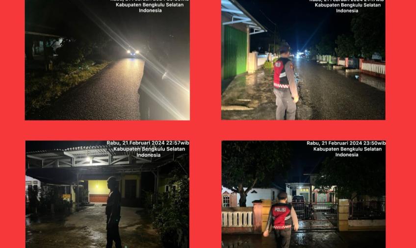 Cegah 3C, Sat Samapta Polres Bs Patroli Blue Light 