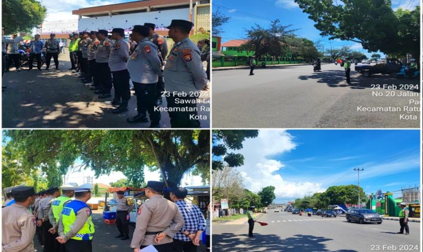 Sat Lantas Polresta Bengkulu Gelar Pengaturan Lalin Kompetisi Liga Asosiasi PSSI Provinsi Bengkulu