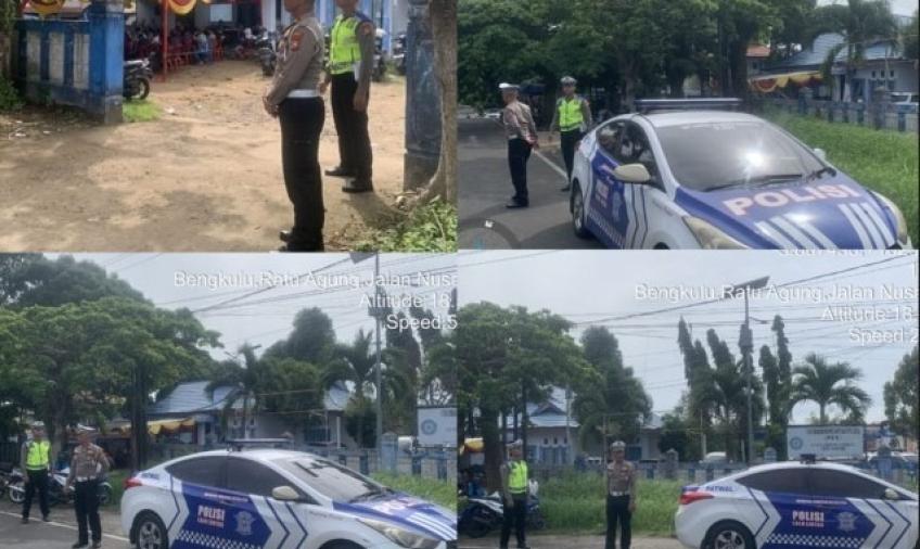 Subsatgas Kamseltibcarlantas Polresta Bengkulu Patroli ke Kantor PPK di Kota Bengkulu 