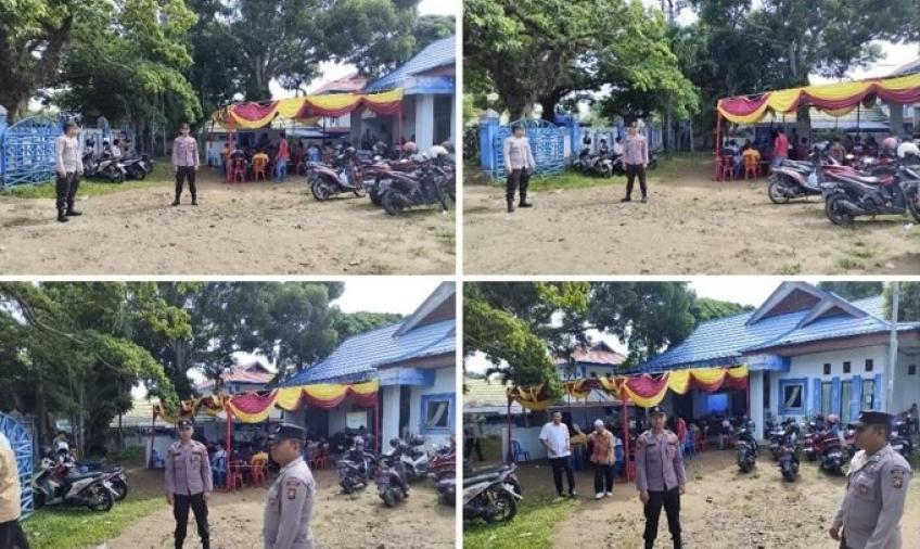 Personel Poslek Ratu Agung Patroli ke Kantor PPK di Kota Bengkulu 