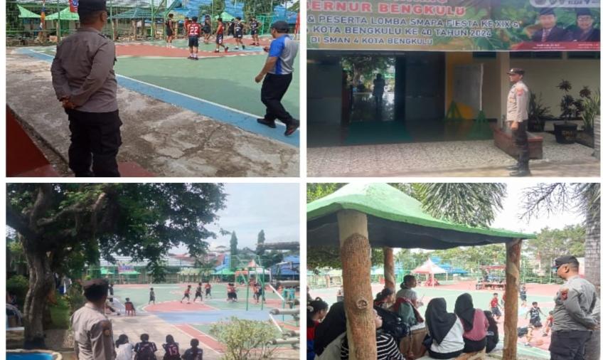 Polresta Bengkulu Laksanakan Pengamanan Kegiatan HUT SMAN 4 Kota Bengkulu dan SMAPA Fiesta