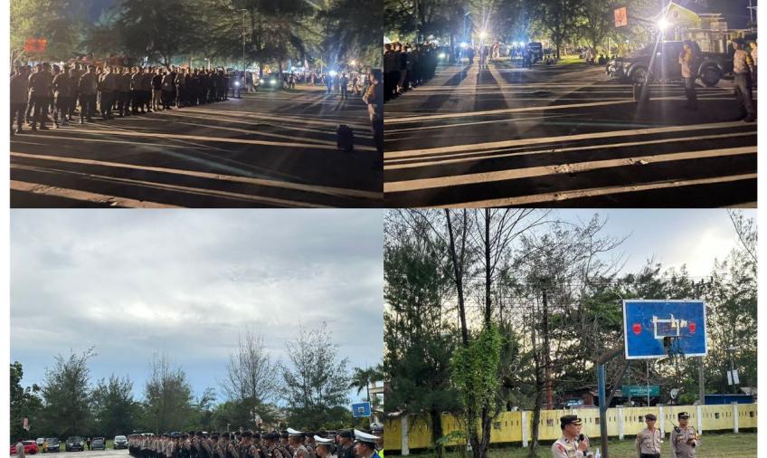 260 Personel Gabungan Polresta Bengkulu dan Polda Bengkulu Amankan Konser Musik JKT48 dan Nadin Amizah 