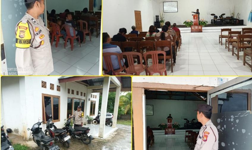 Bengkulu -  Unit Patroli Polsek Selebar Polresta Bengkulu Polda Bengkulu, melaksanakan patroli dialogis dan Pengecekan Rumah Ibadah Jemaat GPDI Betungan dan GKII Air Sebakul Kecamatan Selebar Kota Bengkulu, Minggu (25/02/2024).  Unit Patroli yang beranggotakan Aiptu Wisnu dan Brigpol Tri Hnadoko tersebut melaksanakan patroli dengan mobiling dan stasioner di seputaran rumah ibadah Jemaat GPDI Betungan dan Jemaat GKII Air Sebakul.  Kapolresta Bengkulu Kombes Pol Deddy Nata, S.I.K., melalui Kapolsek Selebar Ko