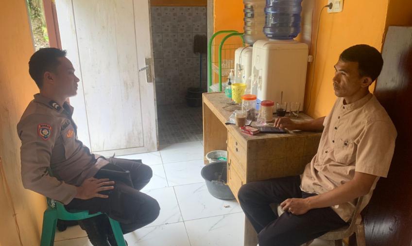 Imbauan Bhabinkamtibmas Polsek Pino Melalui Sambang dialogis Cegah 3C di Kelurahan Masat 
