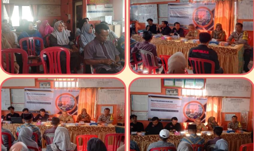 Bhabinkamtibmas Polsek Teluk Segara Hadiri  Penyuluhan Hukum di Kelurahan Teluk Segara 