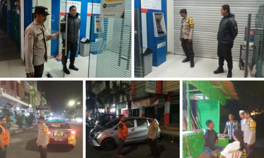Rutinkan Patroli Malam Hari, Personel Polsek Ratu Samban Cek Objek Vital Cegah Gangguan Kamtibmas 
