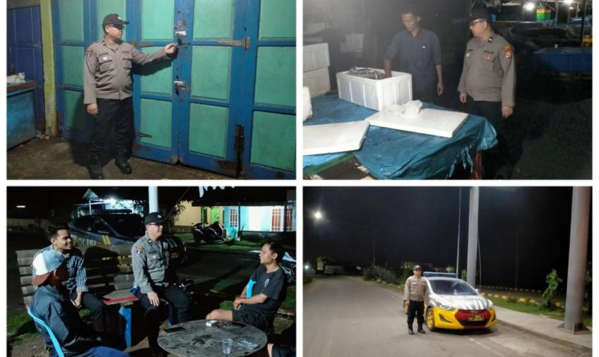 Sampaikan Imbauan Kamtibmas, Polsek KSKP Pulai Patroli Malam 