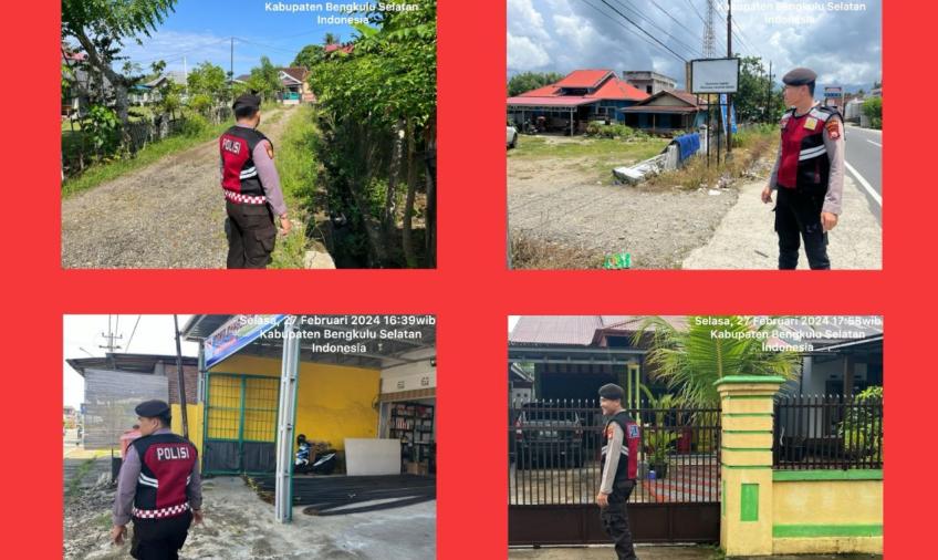 Tingkatkan Patroli Rutin Cegah 3C, Unit Patroli Sat Samapta Polres BS Patroli Sambang