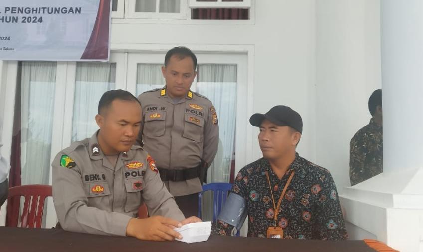 Si Dokkes Polres Seluma Laksanakan Pemeriksaan Kesehatan Petugas Pleno dan Personel Polres Seluma