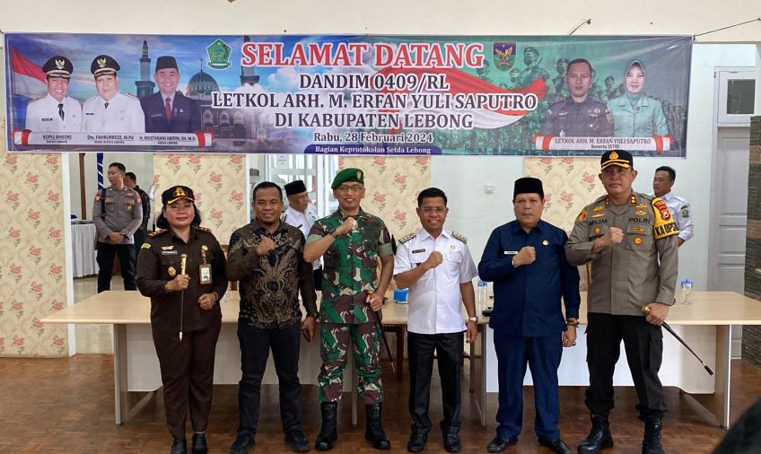 Kapolres Lebong Hadiri Ramah Tamah Pemkab Lebong dengan Dandim 0409 RL