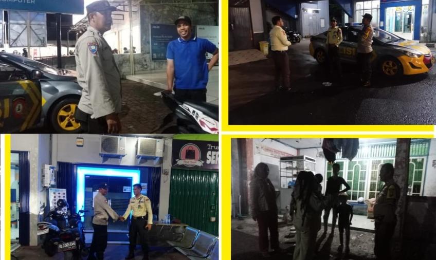 Personel Poslek Ratu Samban, Pantau Aktivitas Masyarakat Sampaikan Imbauan Kamtibmas