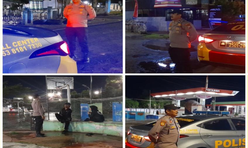 Patroli Rutin, Personel Polsek Ratu Agung Jaga Kamtibmas Kondusif 