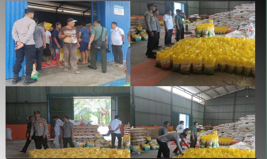 Satgas Pangan Kecamatan Manna Pantau Harga Sembako dan Stok Beras Digudang Bulog
