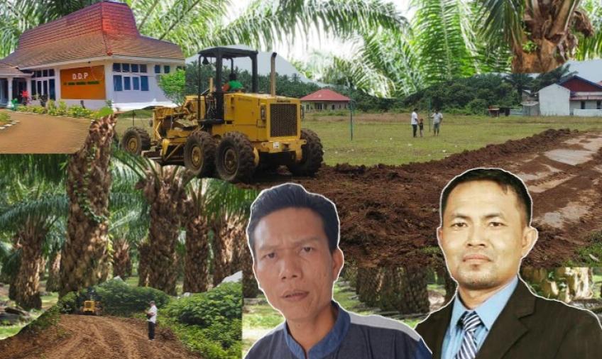 Aurego Jaya, S.Sos (NGO Bengkulu) & Indra Tokoh Masyarakat Desa Serami Baru Kecamatan Malin Deman, Kabupaten Mukomuko, Provinsi Bengkulu
