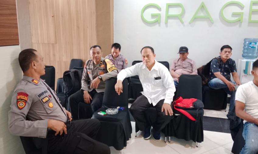 Personel OMB Nala Polresta Bengkulu, Amankan Persiapan Pembukaan Rapat Pleno Tingkat Kota 