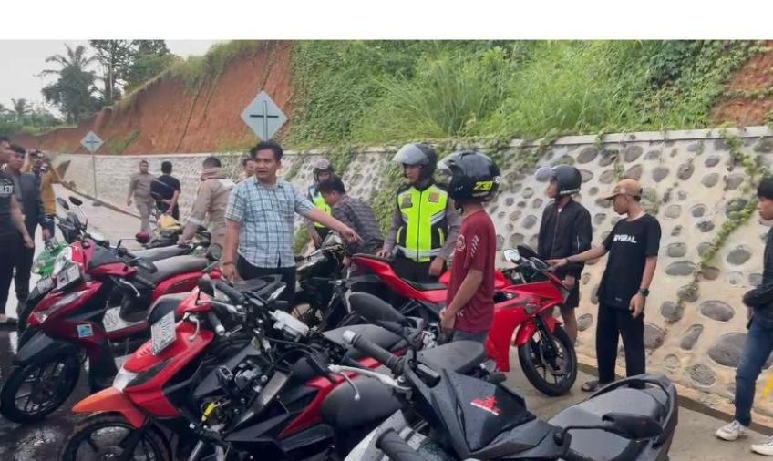 Polresta Bengkulu Razia Knalpot Brong dan Balap Liar, 16 Unit Kendaraan Terjaring 
