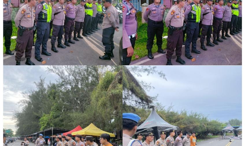 2 Personel Polresta Bengkulu Amankan Rafflesia Drag Bike and Race Championship Bengkulu 
