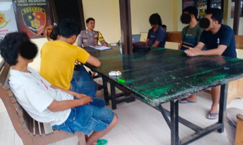 Bhabinkamtibmas Polsek Kota Manna Melaksanakan Problem Solving Dugaan Pengerusakan Kendaraan