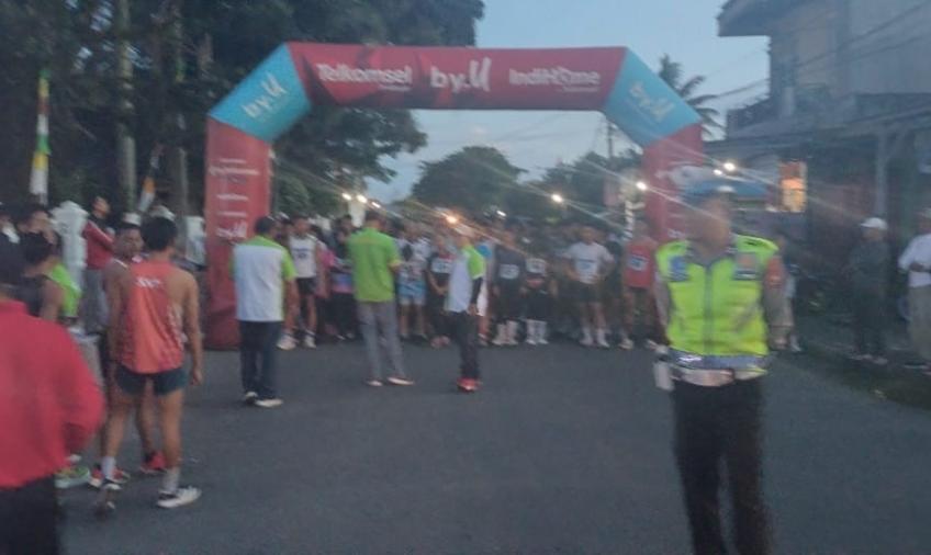 Polres Bengkulu Selatan Lakukan Pegawalan dan Pengamanan Lomba Lari dan Jalan Santai