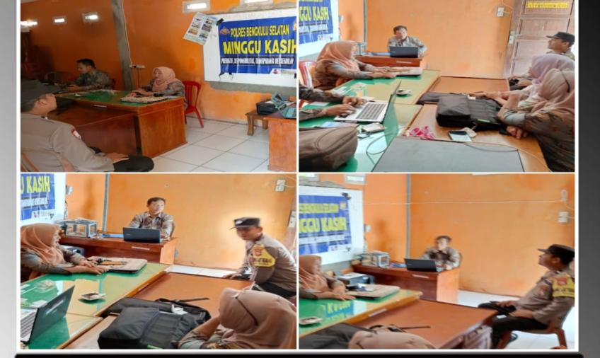 Minggu Kasih, Kapolsek Manna Dengarkan Aspirasi Warga Desa Lubuk Sirih Kecamatan Manna    