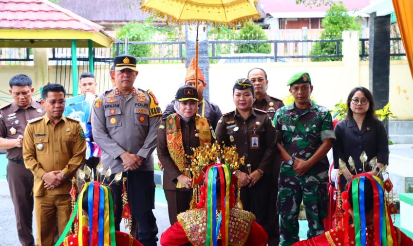 Kapolres Lebong Sambut Kunker Kejati Bengkulu di Lebong