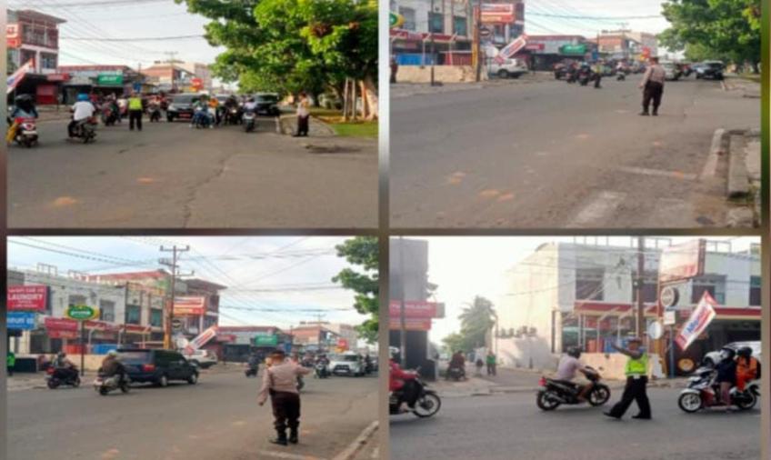 Ciptakan Arus Lancar dan Kondusif,Personel Polsek Gading Cempaka Laksankan Commander Wish v